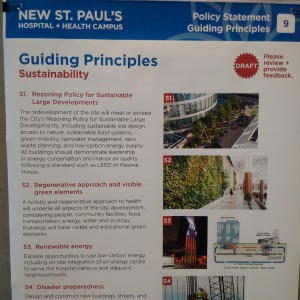 A snapshot of the City of Vancouver’s guiding principles for the new St. Paul’s hospital and health campus.